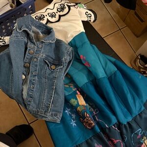 Encanto Denim Jacket with dress used see pictures for condition